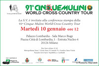 10.01.2023 Palazzo Lombardia Milano - Presentazione della 91^ CinqueMulini World Cross Country Tour - Foto di Roberto Mandelli