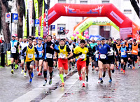 06.01.2024 Dalmine (BG) 15^ Mezza Maratona Sul Brembo (Partenza e Primo Giro) Foto di Arturo Barbieri